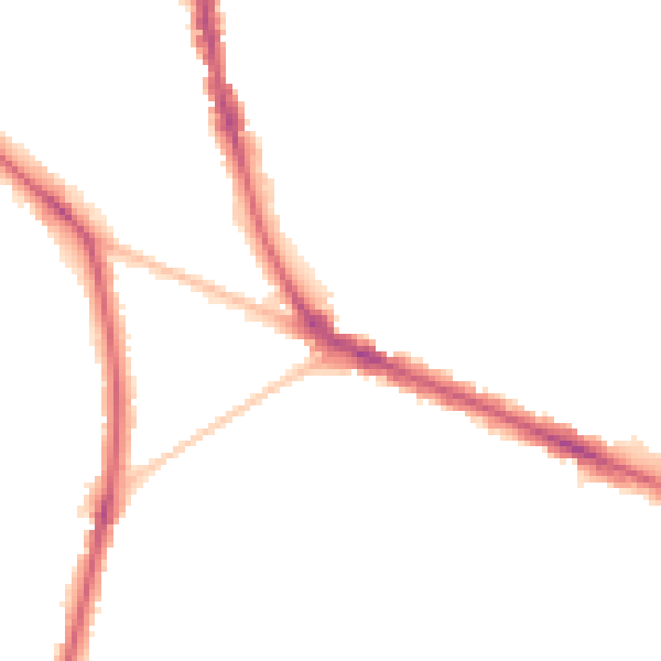 Night-time road noise heatmap for KT6 7AA