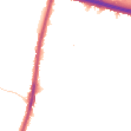 Night-time road noise heatmap for KT9 1AN