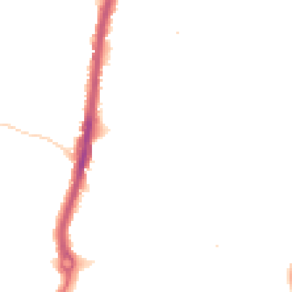 Night-time road noise heatmap for KT9 1AS