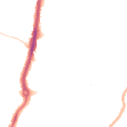 Night-time road noise heatmap for KT9 1AY