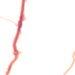 Night-time road noise heatmap for KT9 1AZ