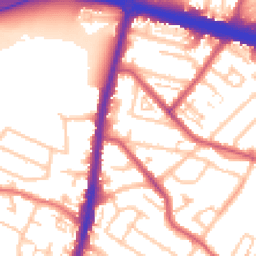 Daytime road noise heatmap for KT9 1BE