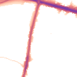 Night-time road noise heatmap for KT9 1BE