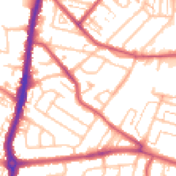 Daytime road noise heatmap for KT9 1BL