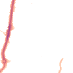 Night-time road noise heatmap for KT9 1BN