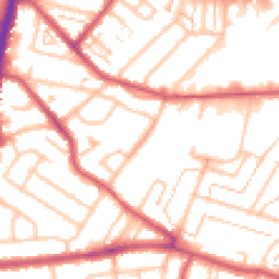 Daytime road noise heatmap for KT9 1BX