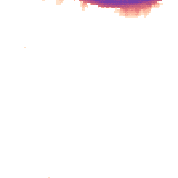 Night-time road noise heatmap for KT9 1DJ