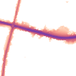 Night-time road noise heatmap for KT9 1DQ