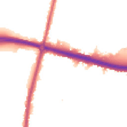 Night-time road noise heatmap for KT9 1DU
