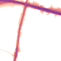 Night-time road noise heatmap for KT9 1EZ