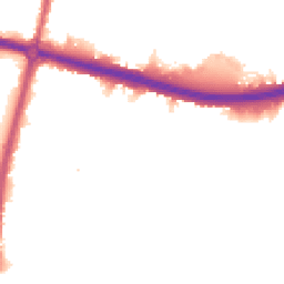 Night-time road noise heatmap for KT9 1HQ