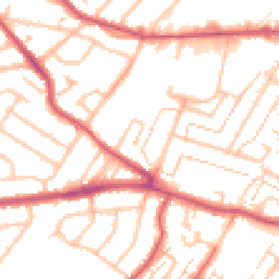 Daytime road noise heatmap for KT9 1JE