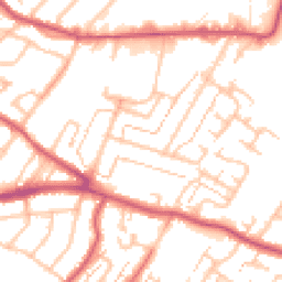Daytime road noise heatmap for KT9 1JR