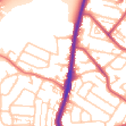 Daytime road noise heatmap for KT9 1PB