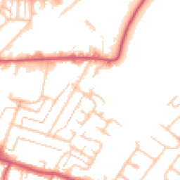 Daytime road noise heatmap for KT9 1QA