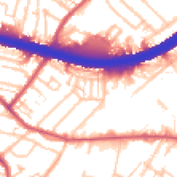 Daytime road noise heatmap for KT9 1RL