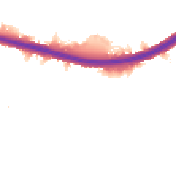Night-time road noise heatmap for KT9 1RL