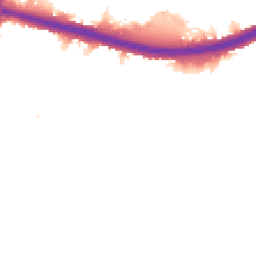 Night-time road noise heatmap for KT9 1RN