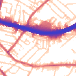 Daytime road noise heatmap for KT9 1RR