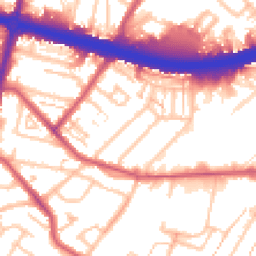 Daytime road noise heatmap for KT9 1RS