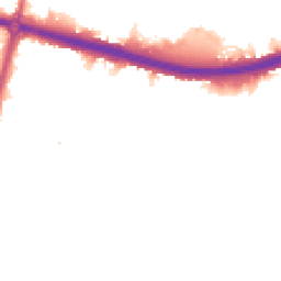 Night-time road noise heatmap for KT9 1RS