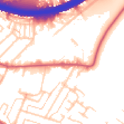 Daytime road noise heatmap for KT9 1SG