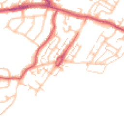Daytime road noise heatmap for KT9 2AY