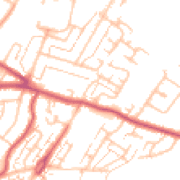Daytime road noise heatmap for KT9 2BB