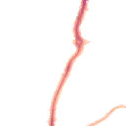 Night-time road noise heatmap for KT9 2BF