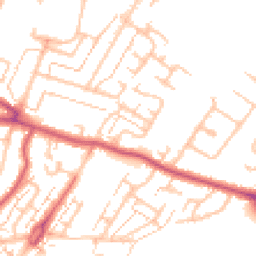 Daytime road noise heatmap for KT9 2BJ