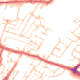Daytime road noise heatmap for KT9 2BW