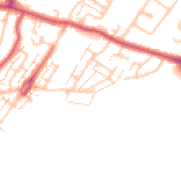 Daytime road noise heatmap for KT9 2BZ