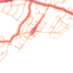 Daytime road noise heatmap for KT9 2ED