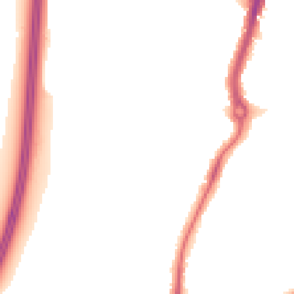 Night-time road noise heatmap for KT9 2GD