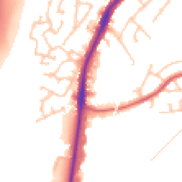Daytime road noise heatmap for KT9 2HT