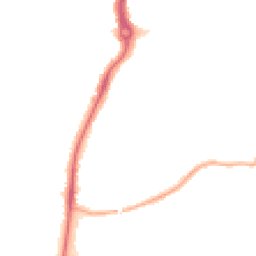 Night-time road noise heatmap for KT9 2JA