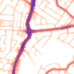 Daytime road noise heatmap for KT9 2JG