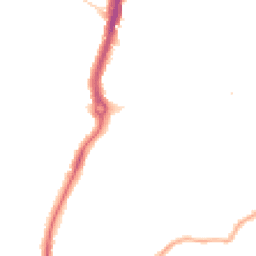 Night-time road noise heatmap for KT9 2JG