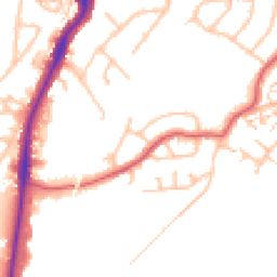 Daytime road noise heatmap for KT9 2JY