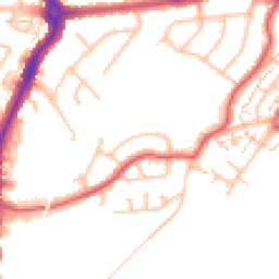 Daytime road noise heatmap for KT9 2JZ