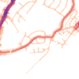 Daytime road noise heatmap for KT9 2LF