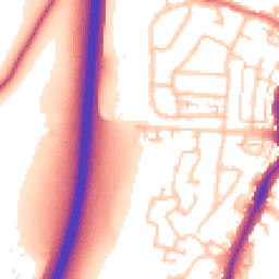 Daytime road noise heatmap for KT9 2QD