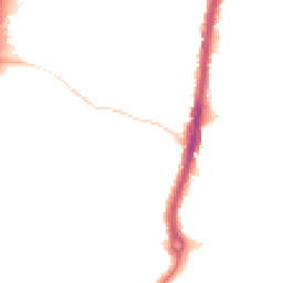 Night-time road noise heatmap for KT9 2QZ