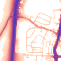 Daytime road noise heatmap for KT9 2RH