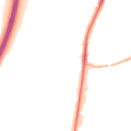 Night-time road noise heatmap for KT9 2SA