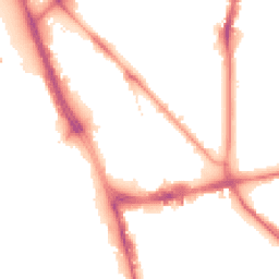 Night-time road noise heatmap for L1 0DB
