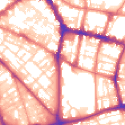Daytime road noise heatmap for L1 7BA