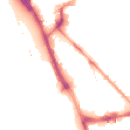 Night-time road noise heatmap for L1 8AL
