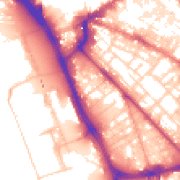 Daytime road noise heatmap for L1 8DX