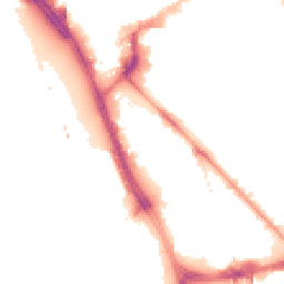 Night-time road noise heatmap for L1 8DX
